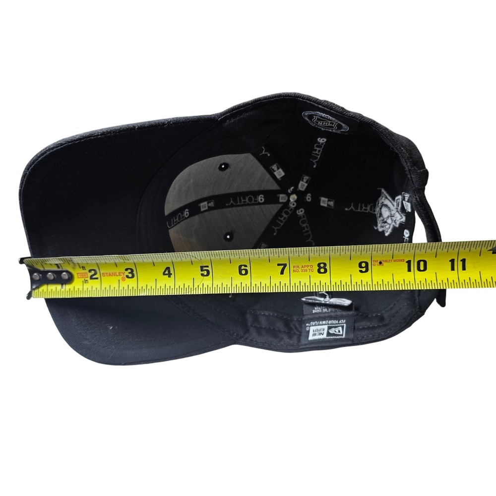 Pittsburgh Penguins New Era 9FORTY Black NHL Baseball Cap Hat - Picture 8 of 10